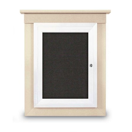 United Visual Products Sliding Glass Enclosed Letterboard, 48"x3 UV9005ACS-GOLD-LICORI